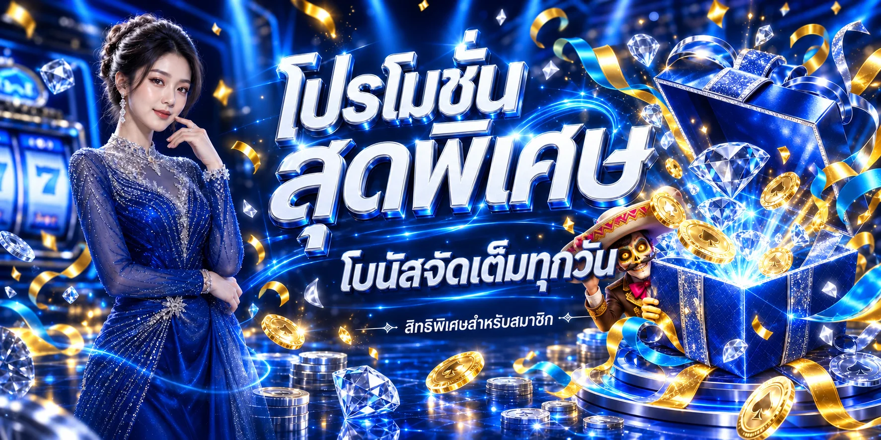 โปรโมชั่นสมาชิก ZUKAFUN พร้อมกล่องของขวัญและตัวละครเกม